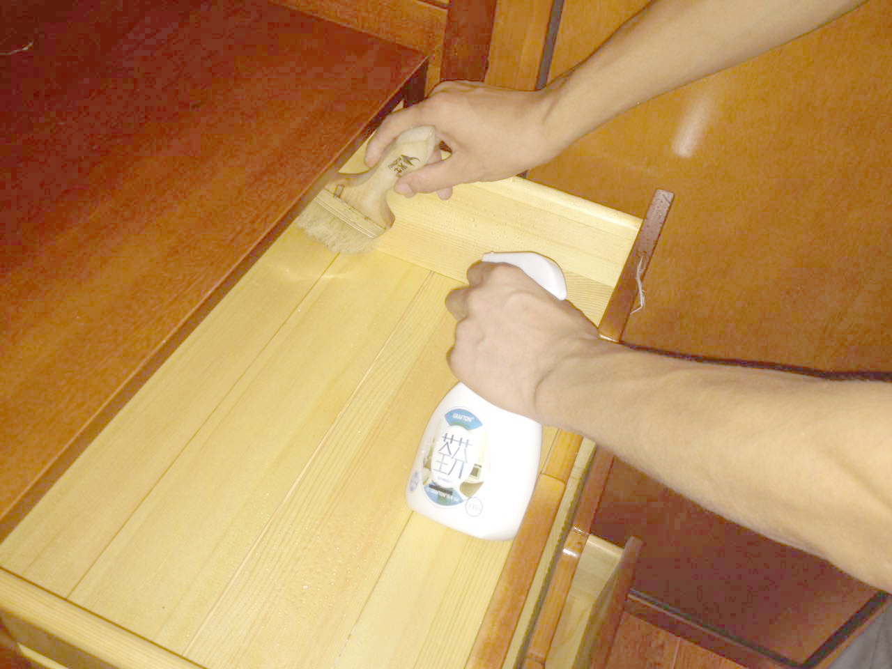 柜子抽屜重點污染源刷子細節處理 柜子抽屜重點污染源刷子細節處理