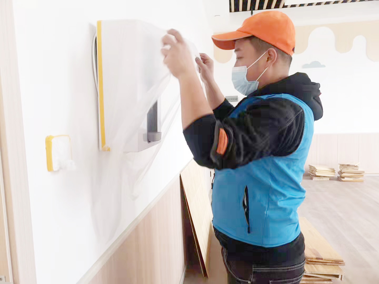 教室開關插座成品保護