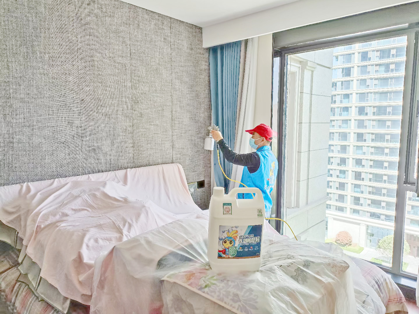 臥室壁布噴槍施工治理 臥室壁布噴槍施工治理